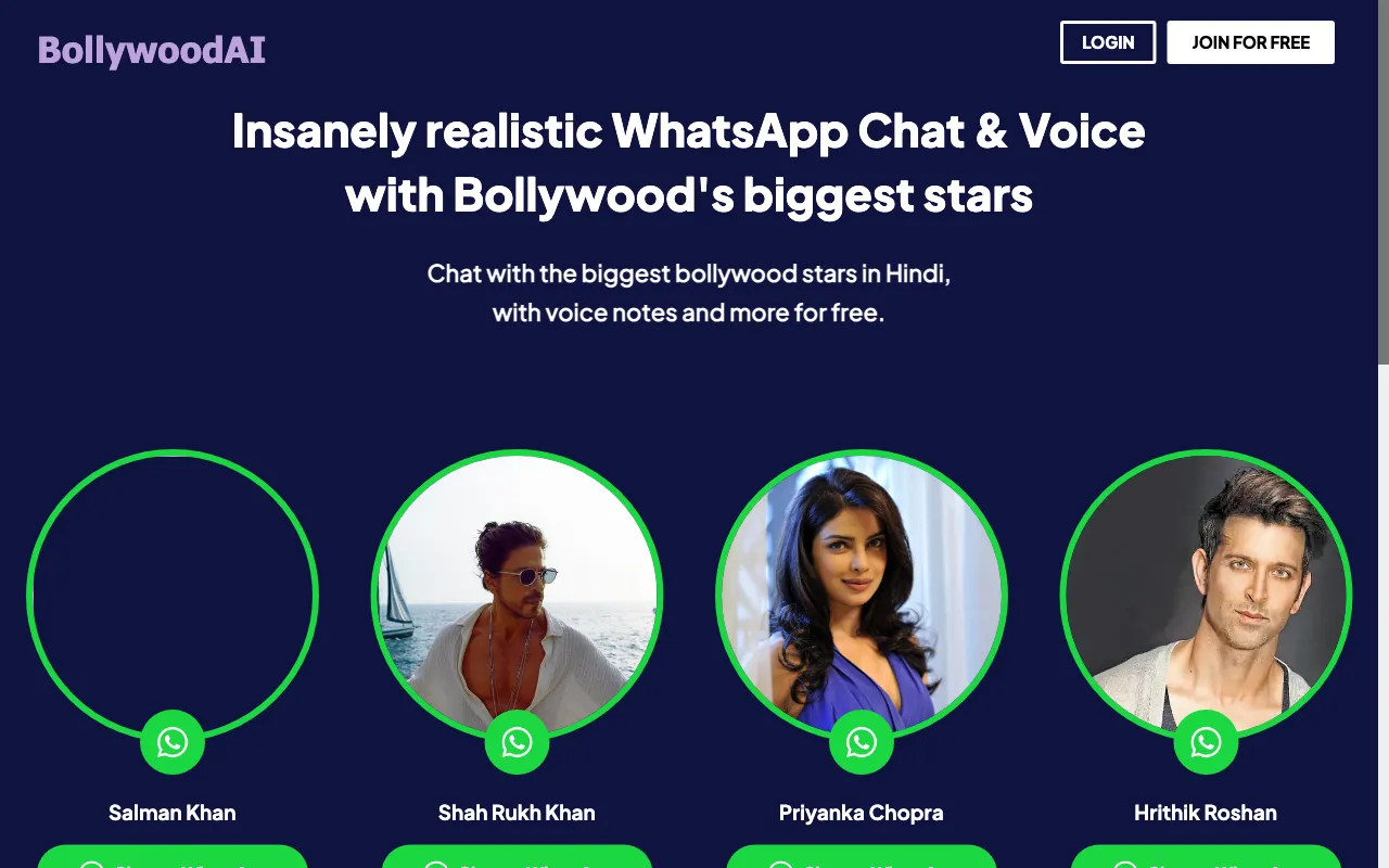 BollywoodAI — preview screenshot