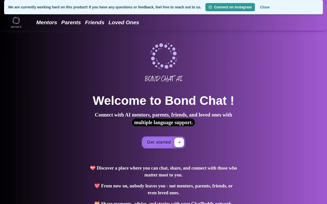 Bond Chat — preview screenshot