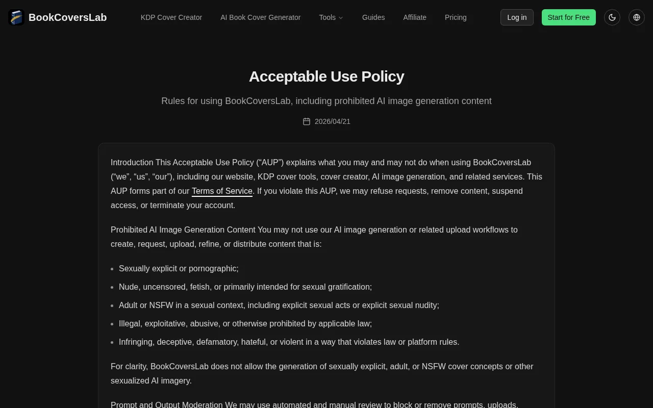 BookCoversLab — pricing page