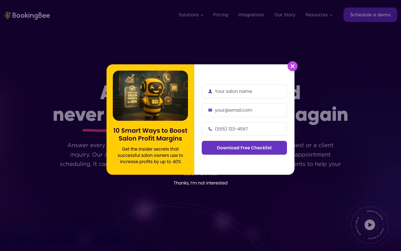 Booking Bee — preview screenshot