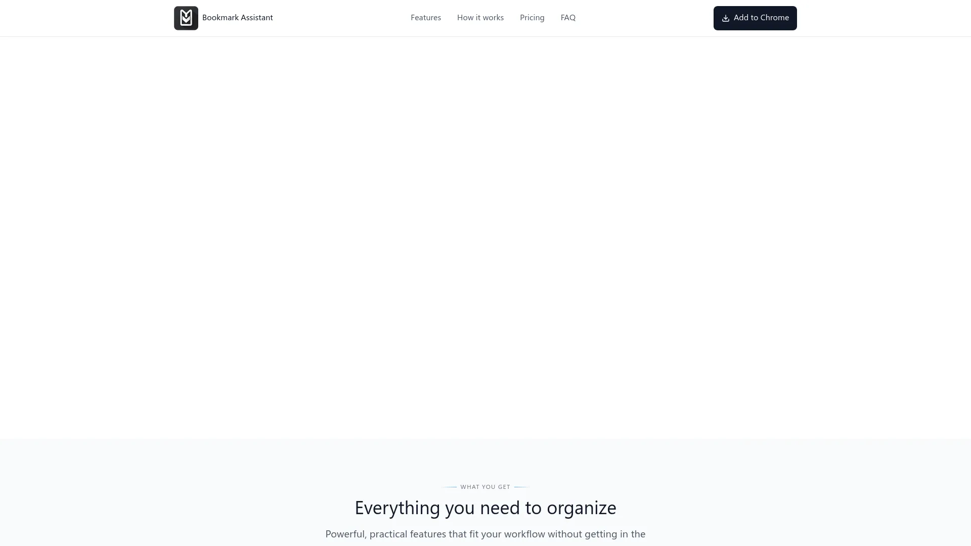 Bookmark Assistant — preview screenshot