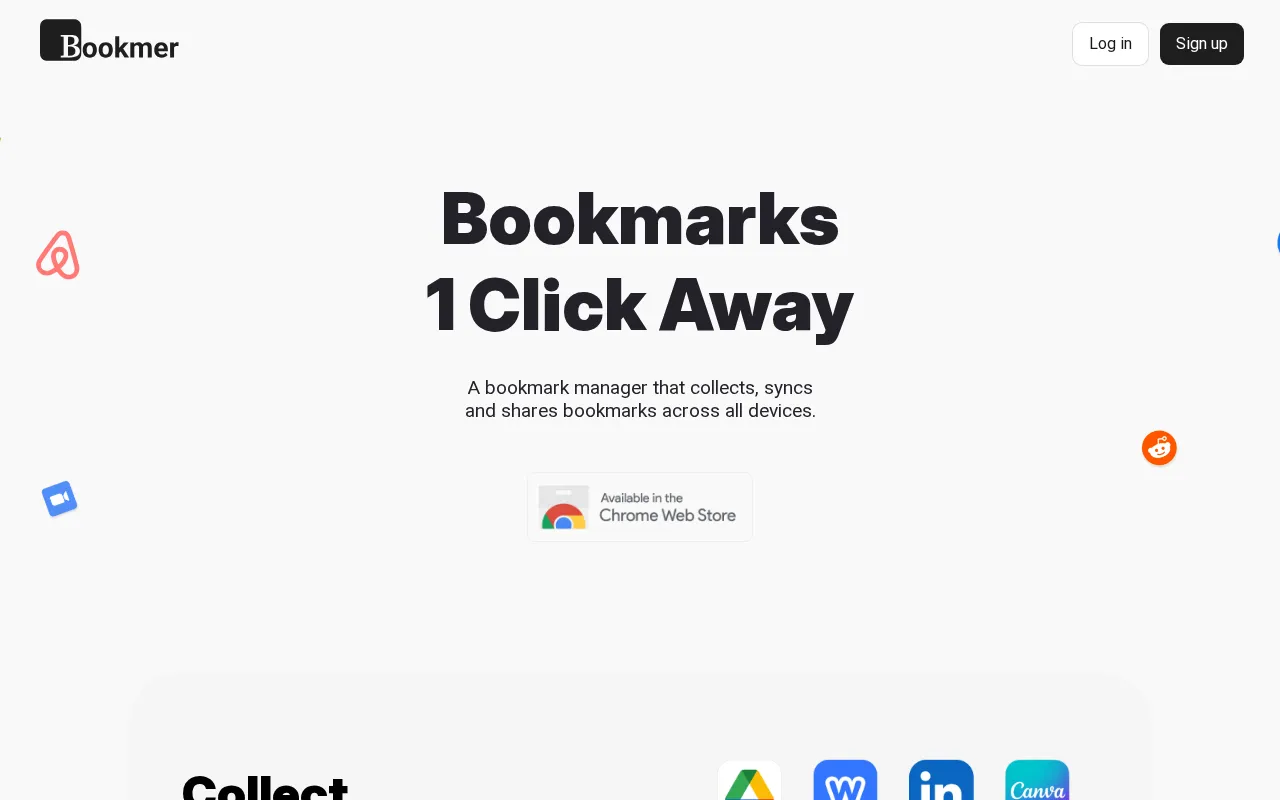 Bookmer — preview screenshot