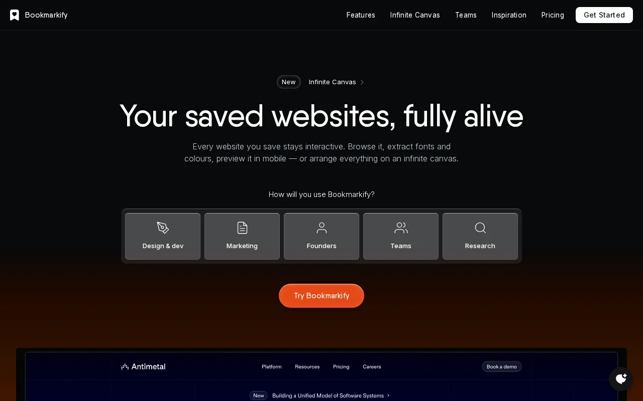 Bookmarkify — preview screenshot