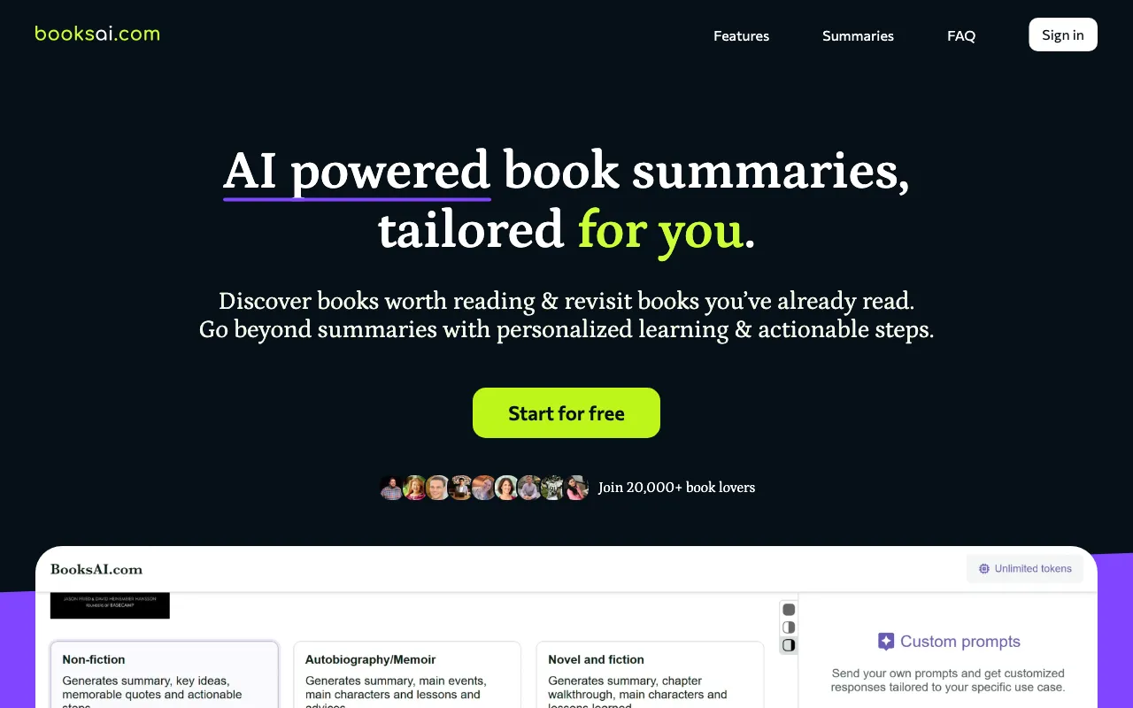 Books AI — preview screenshot
