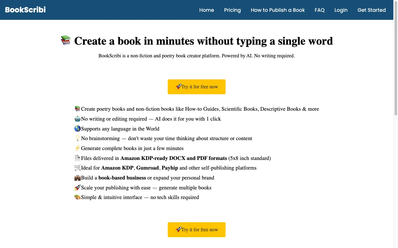 BookScribi — preview screenshot