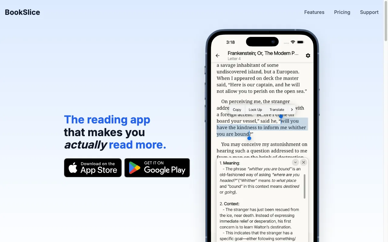 BookSlice — preview screenshot