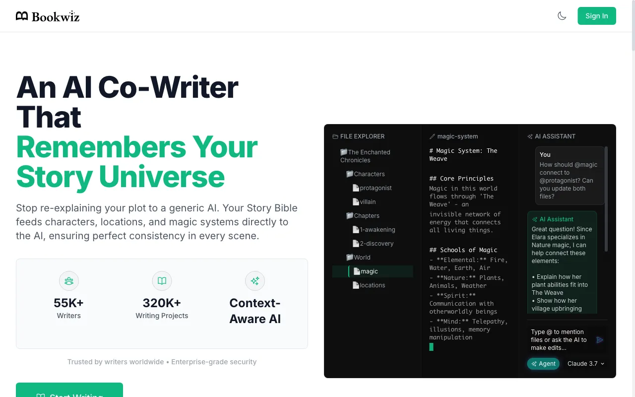 Bookwiz — preview screenshot