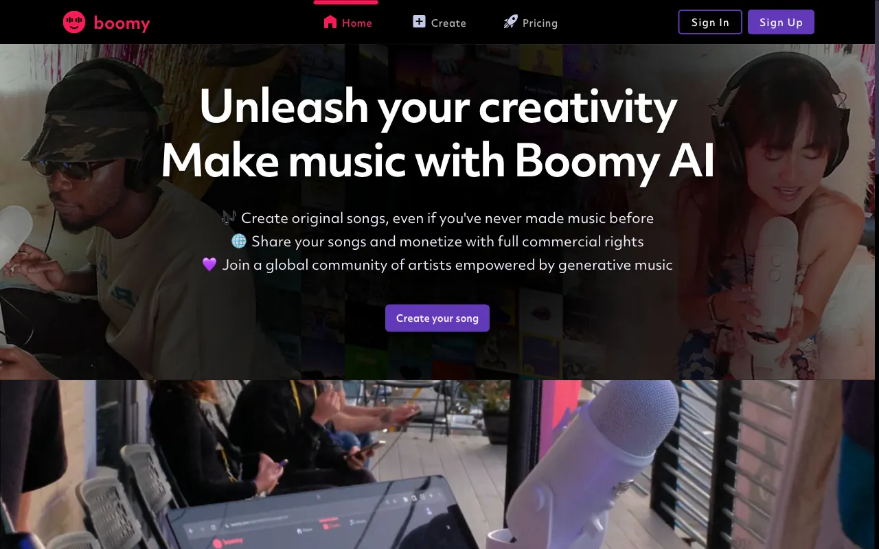 Boomy — preview screenshot