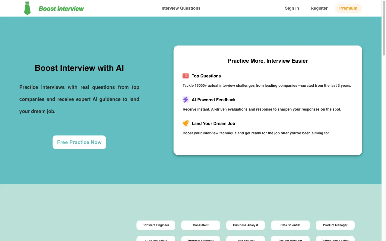 Boost Interview — preview screenshot