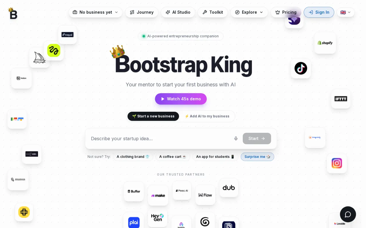 Bootstrap King — preview screenshot