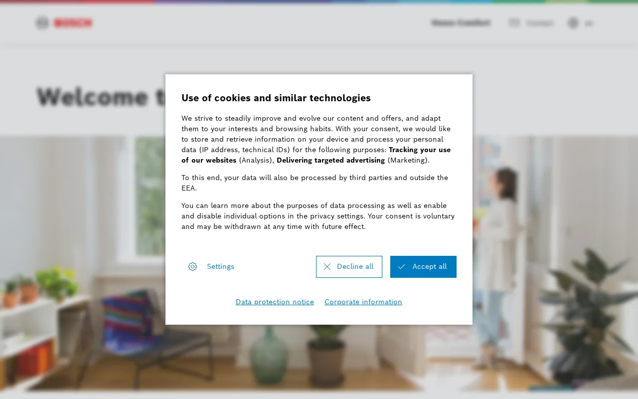 Bosch Home Comfort — preview screenshot