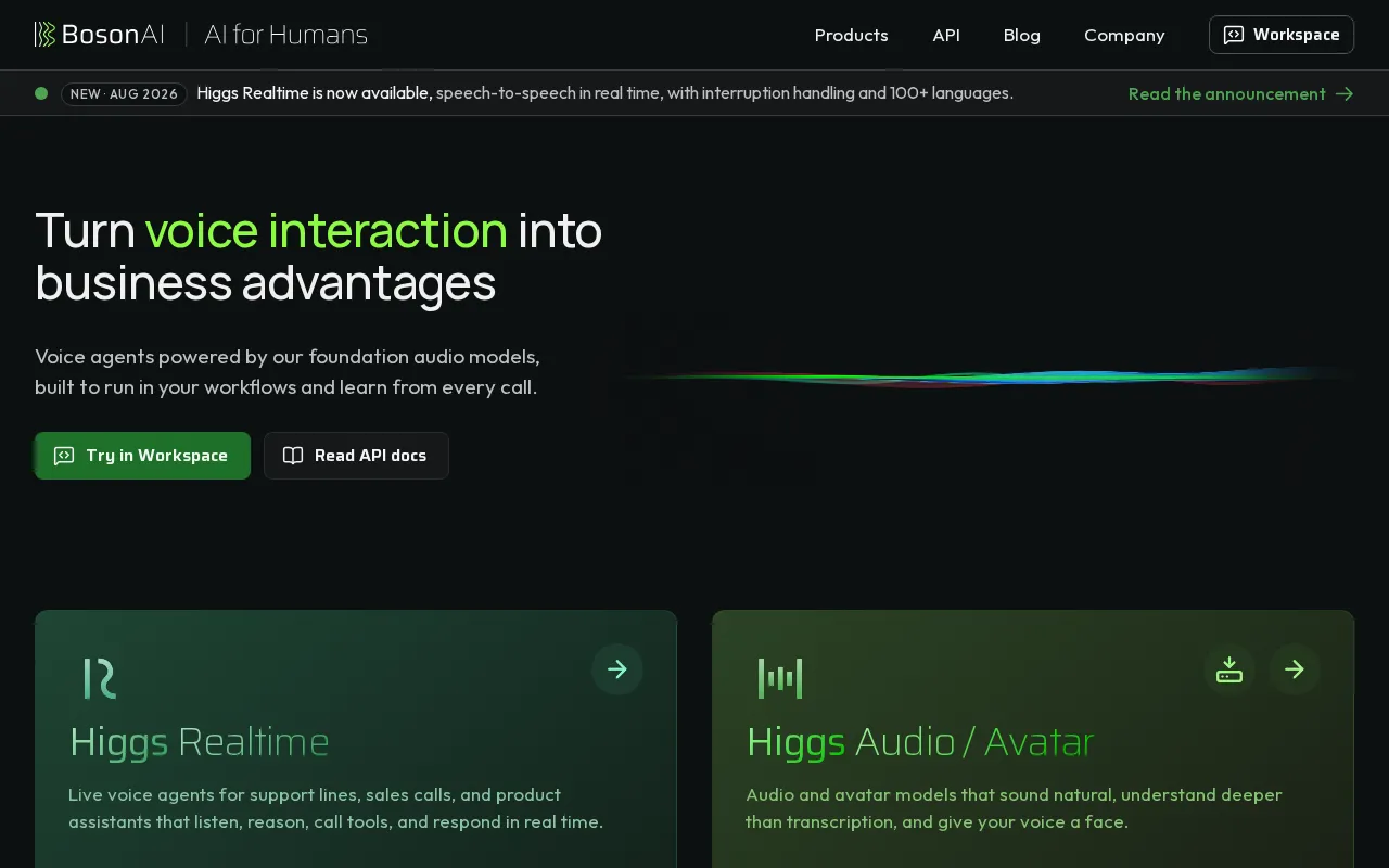 Boson AI — preview screenshot