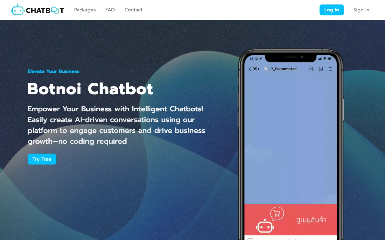Botnoi Chatbot — preview screenshot