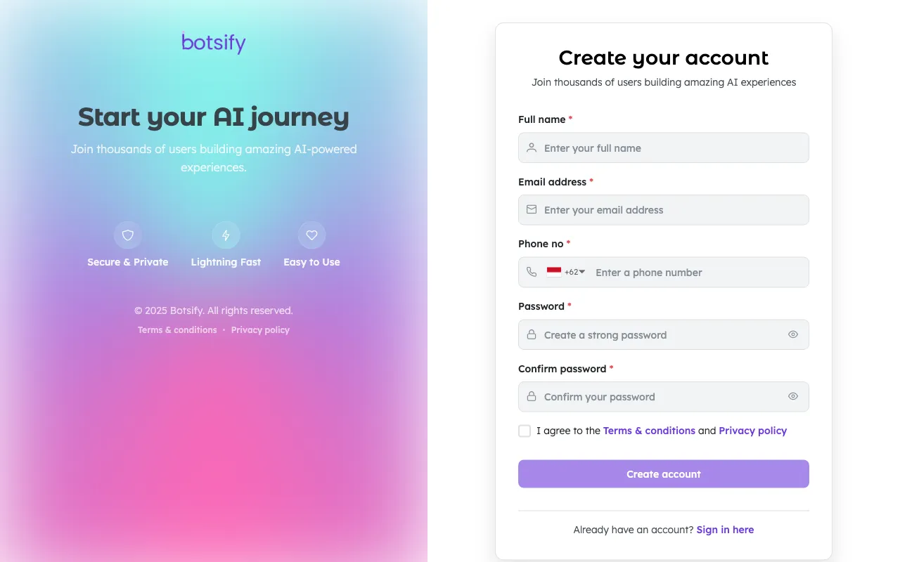 Botsify — preview screenshot