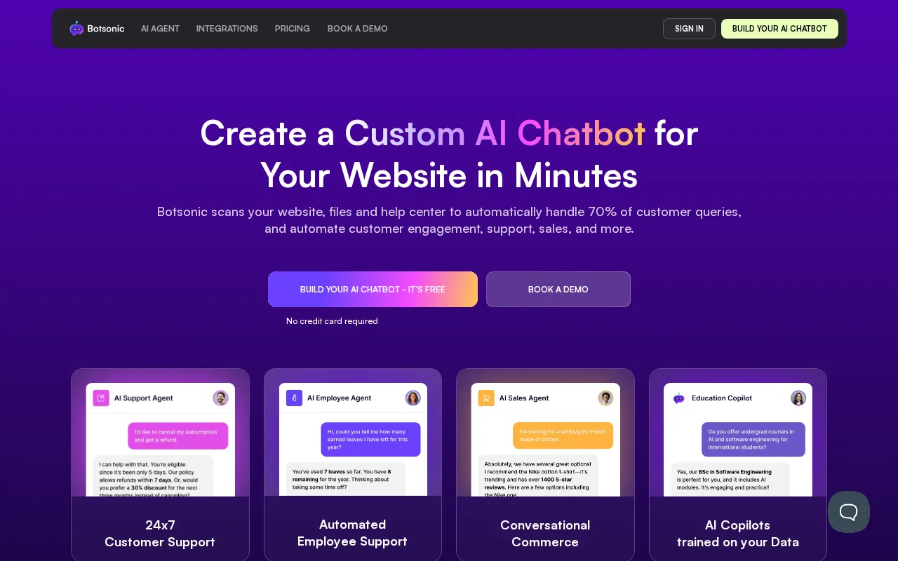 Botsonic — preview screenshot