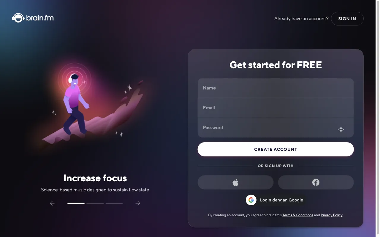 Brain.fm — preview screenshot