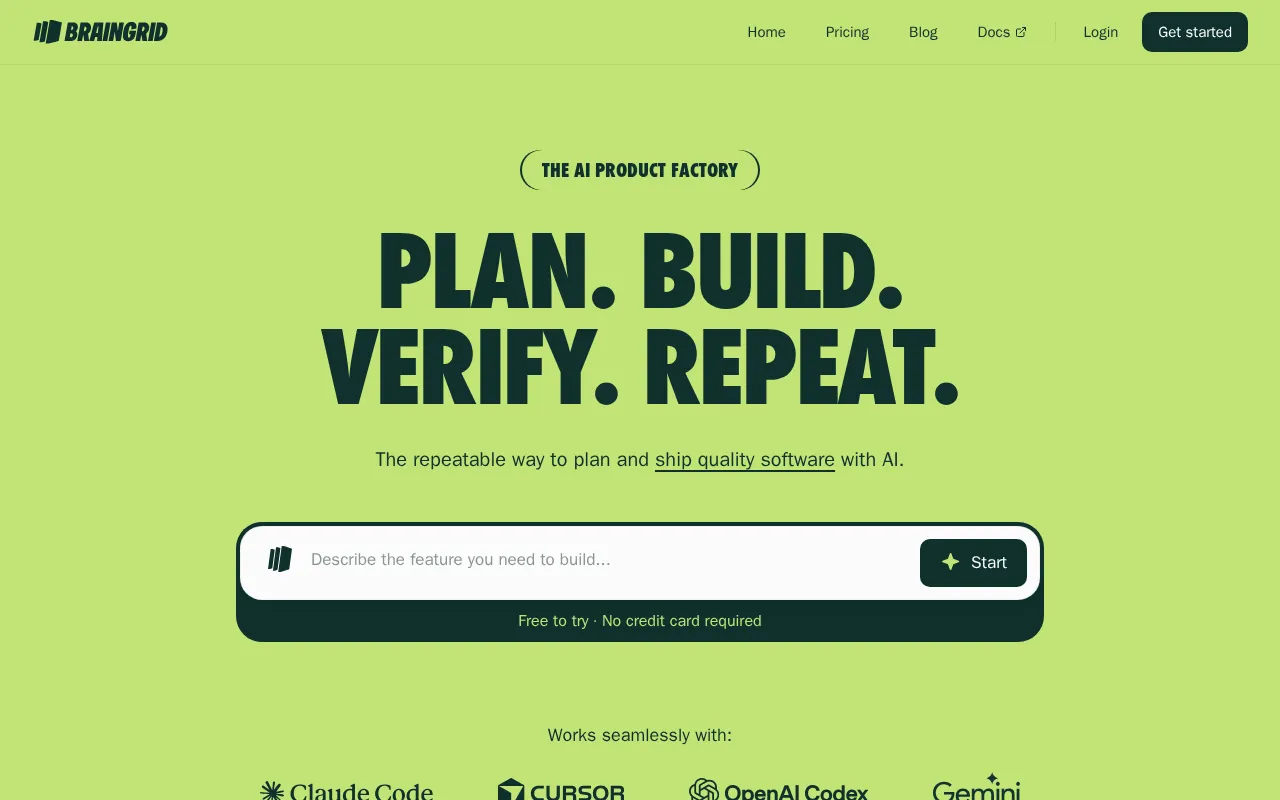 BrainGrid — preview screenshot