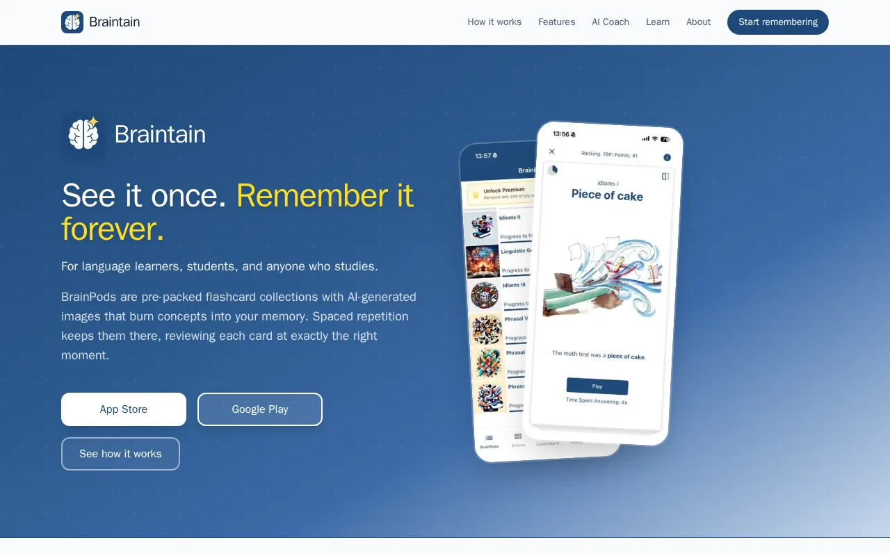 Braintain — preview screenshot