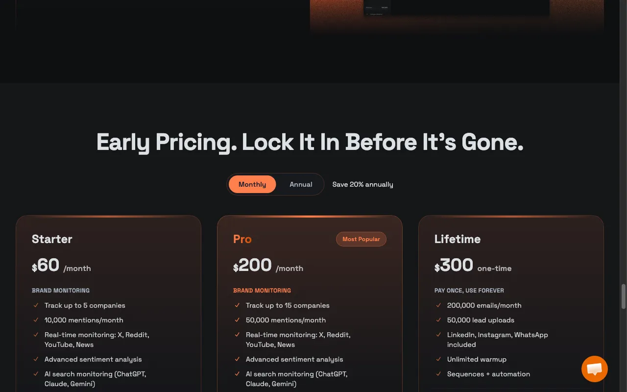 BrandJet AI — pricing page