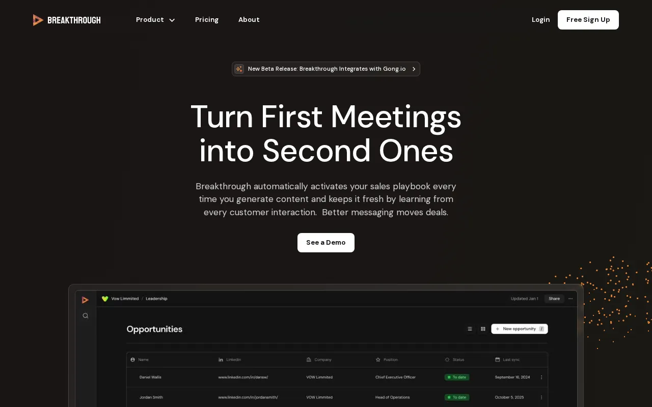 Breakthroughsales.io — preview screenshot