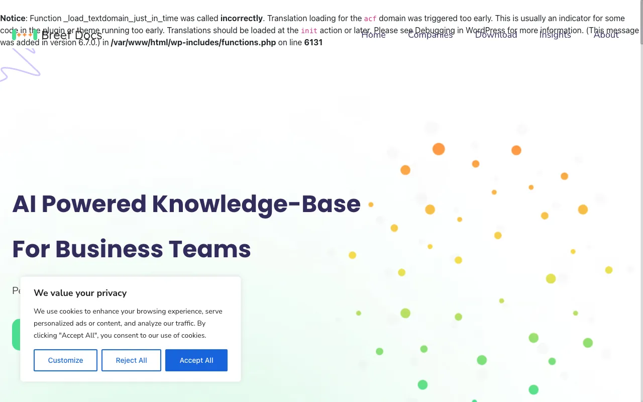 Breef Docs — preview screenshot