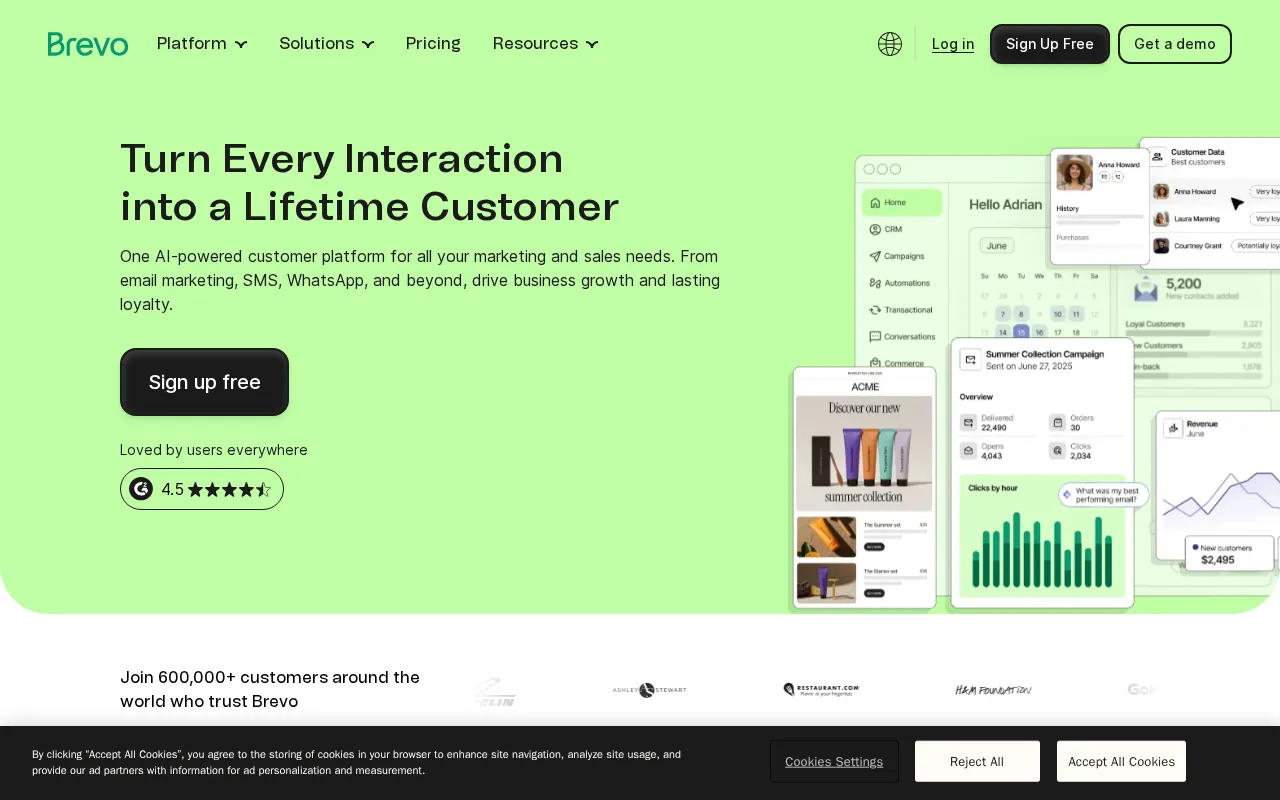 Brevo — preview screenshot
