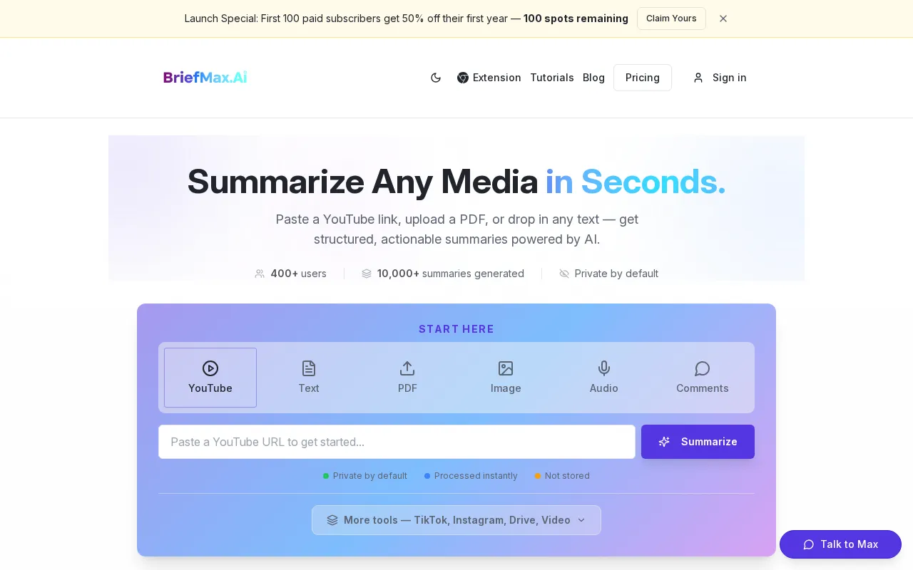 BriefMax.ai — preview screenshot