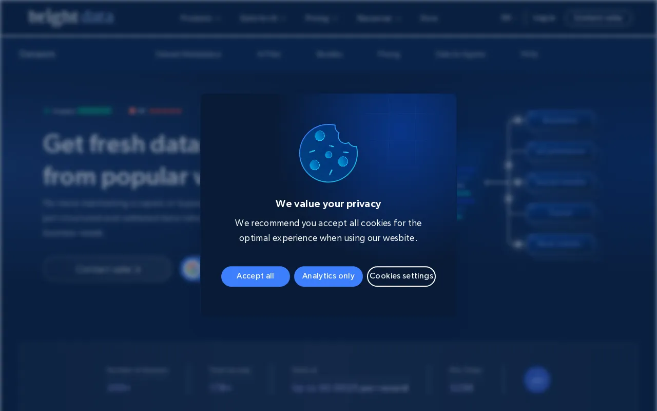 Bright Data Dataset Marketplace — preview screenshot
