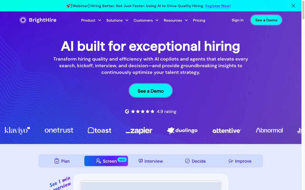 brighthire.com — preview screenshot