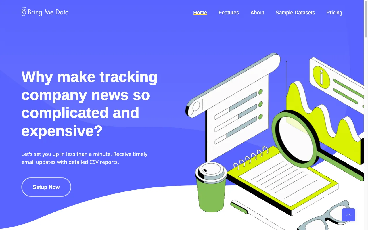 Bring Me Data — preview screenshot