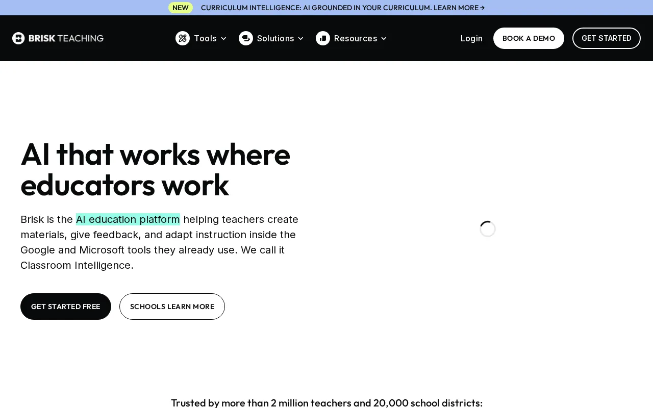 Brisk Teaching — preview screenshot