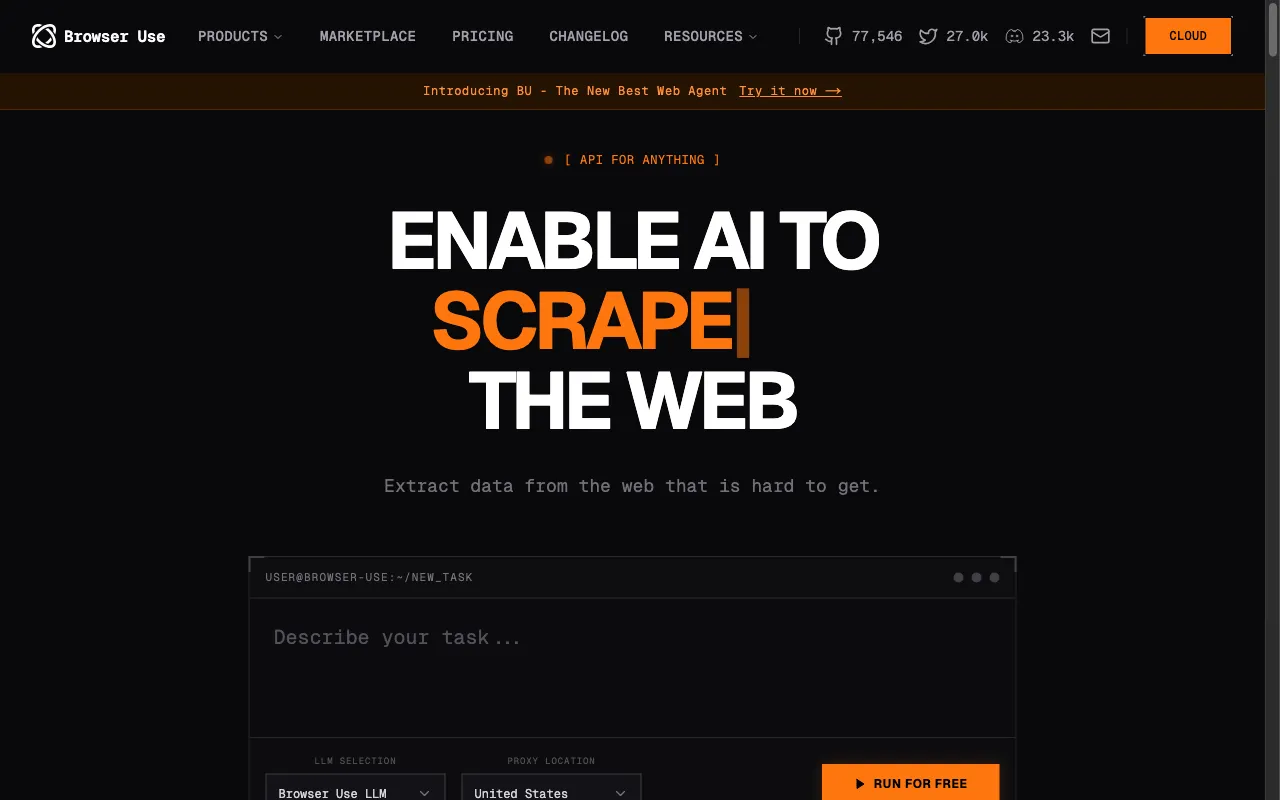 Browser Use — preview screenshot