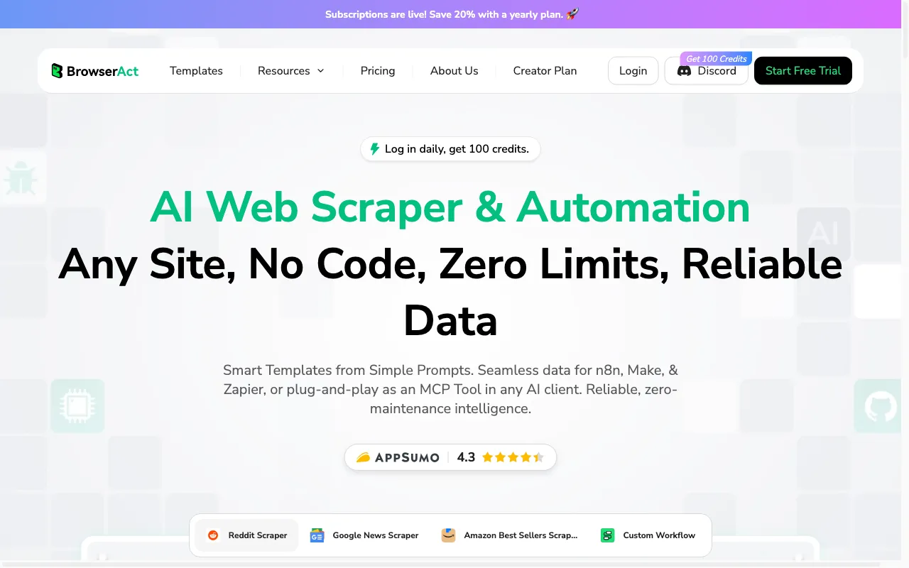 BrowserAct — preview screenshot