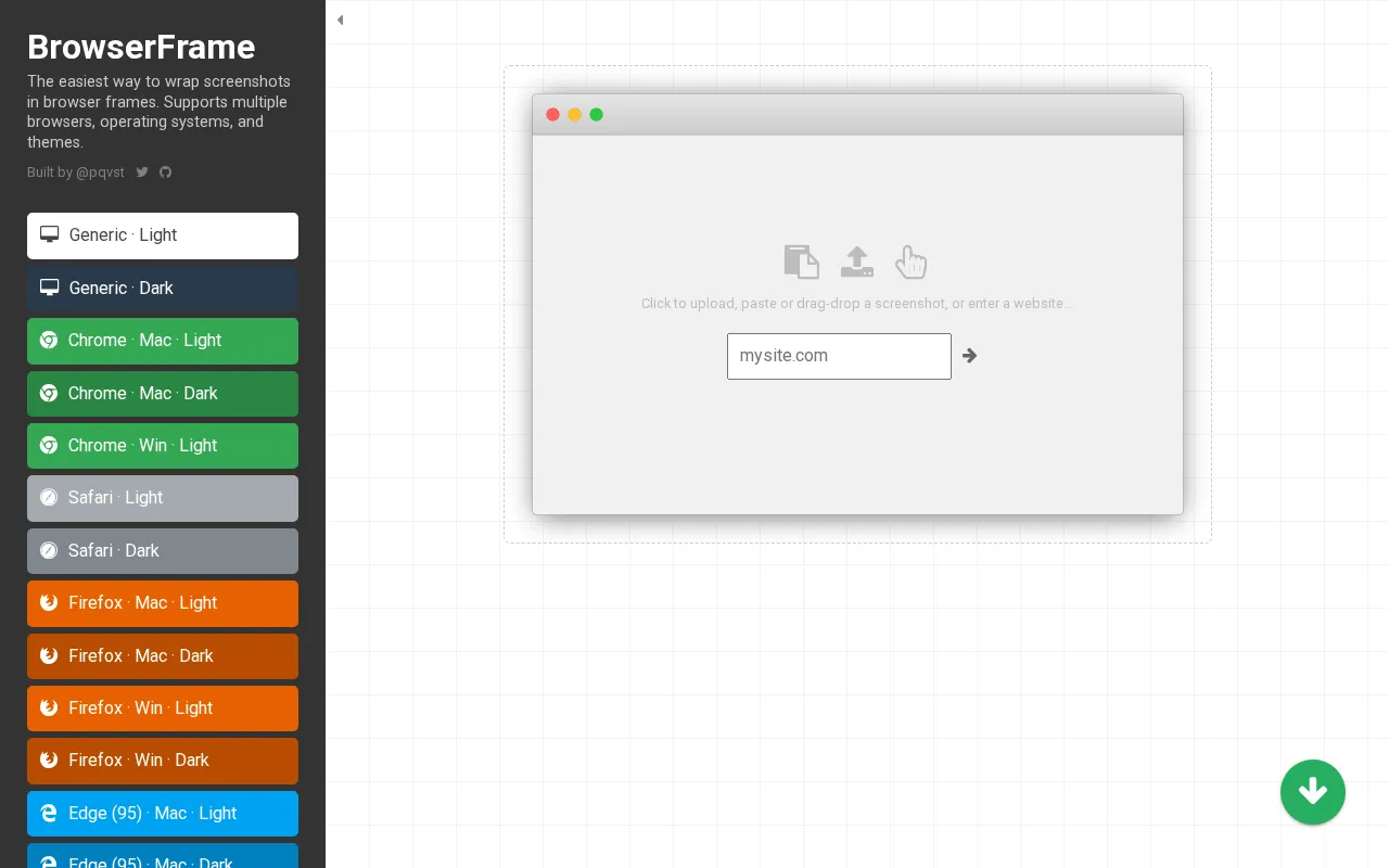BrowserFrame — preview screenshot