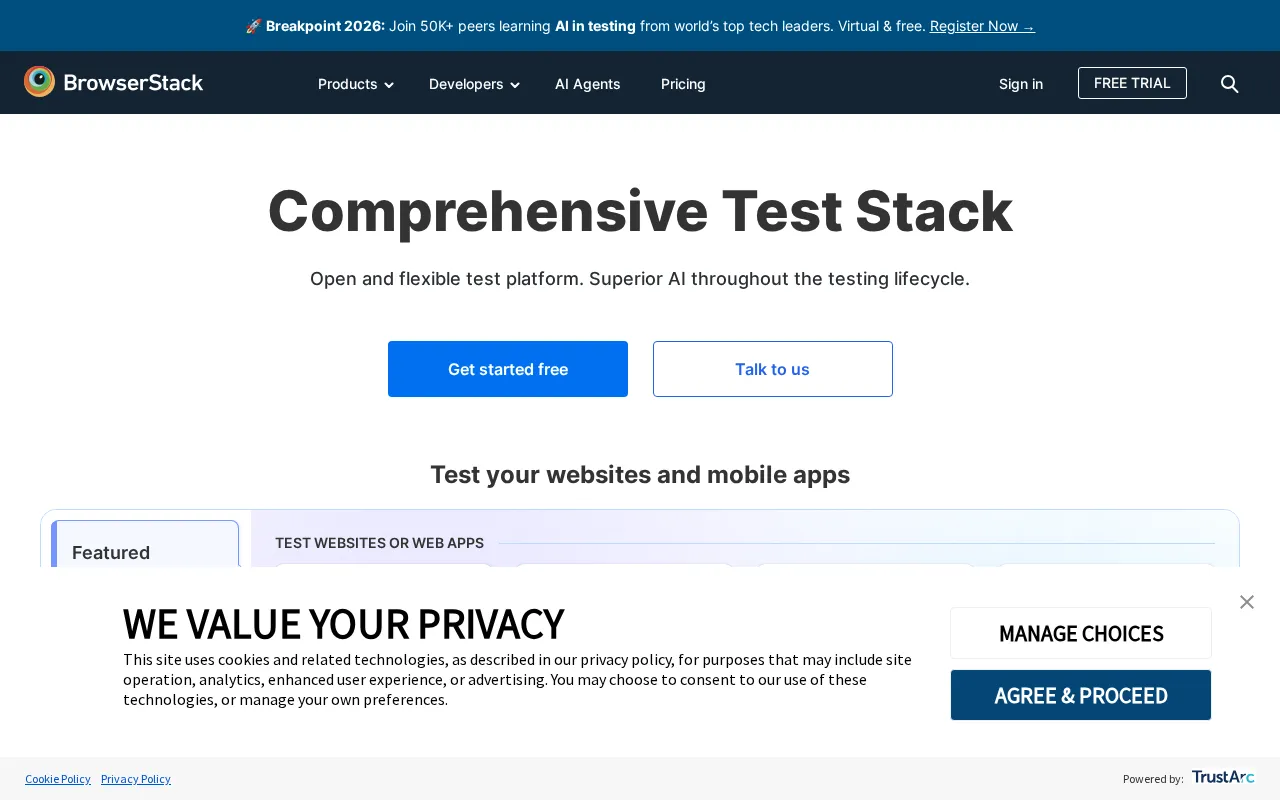 BrowserStack — preview screenshot