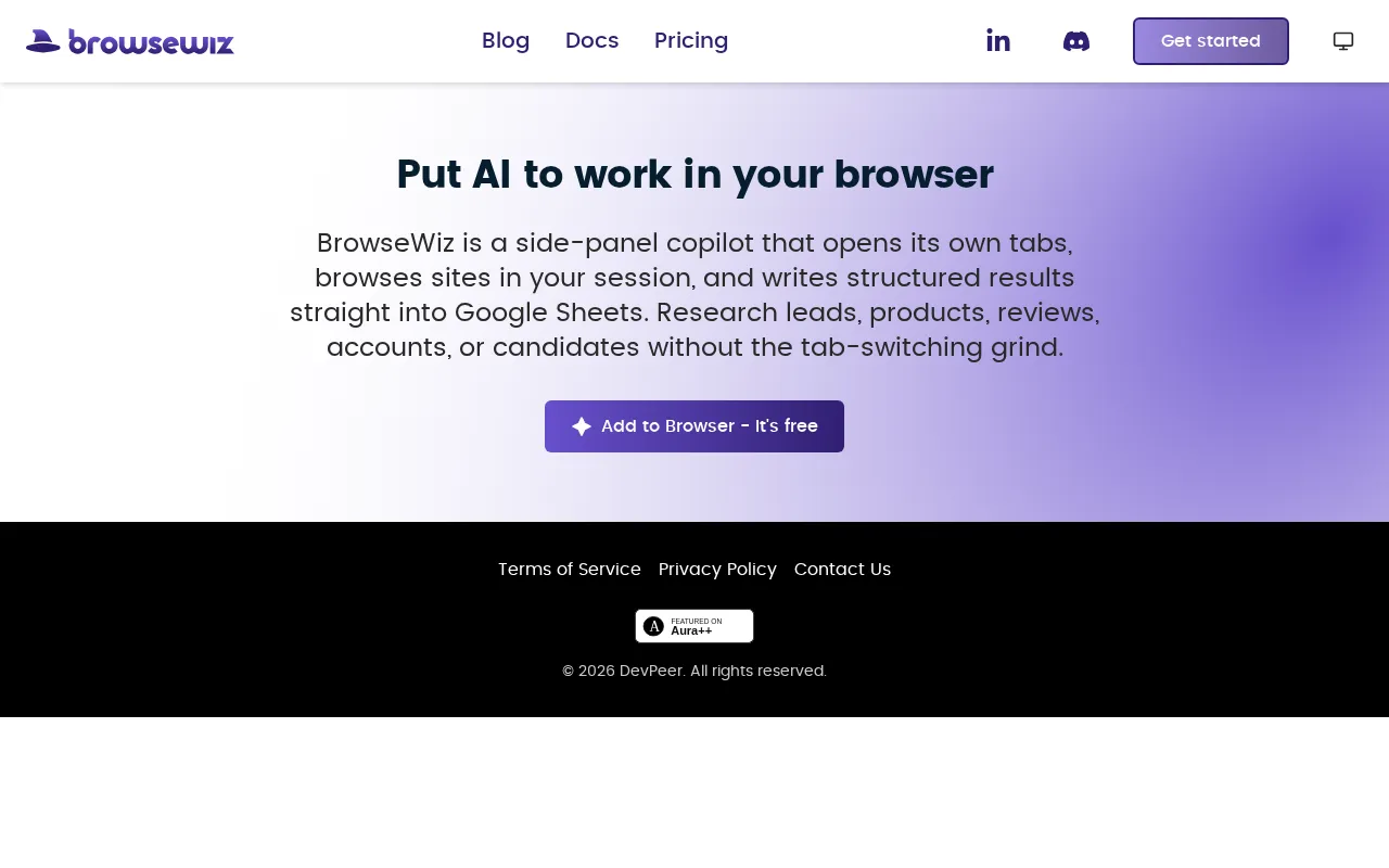 BrowseWiz — preview screenshot