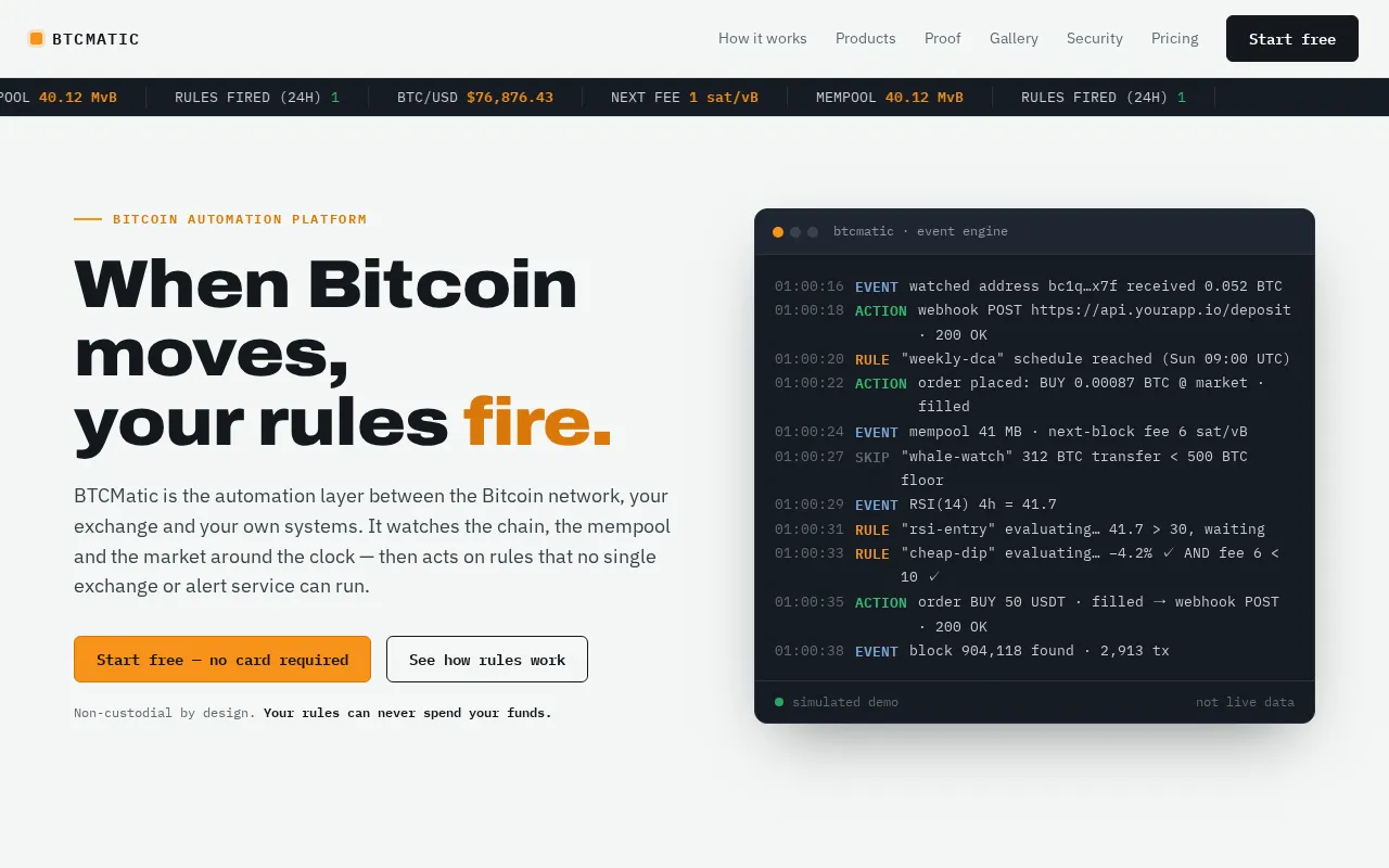 Btcmatic — preview screenshot