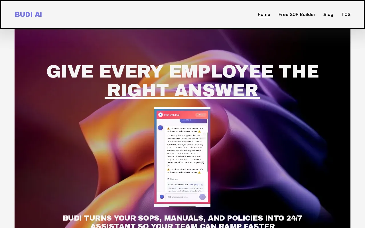 Budi AI — preview screenshot