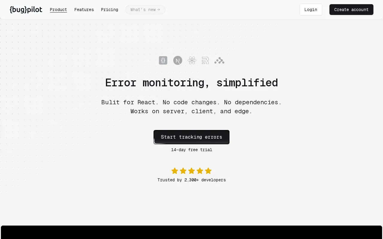 Bugpilot — preview screenshot