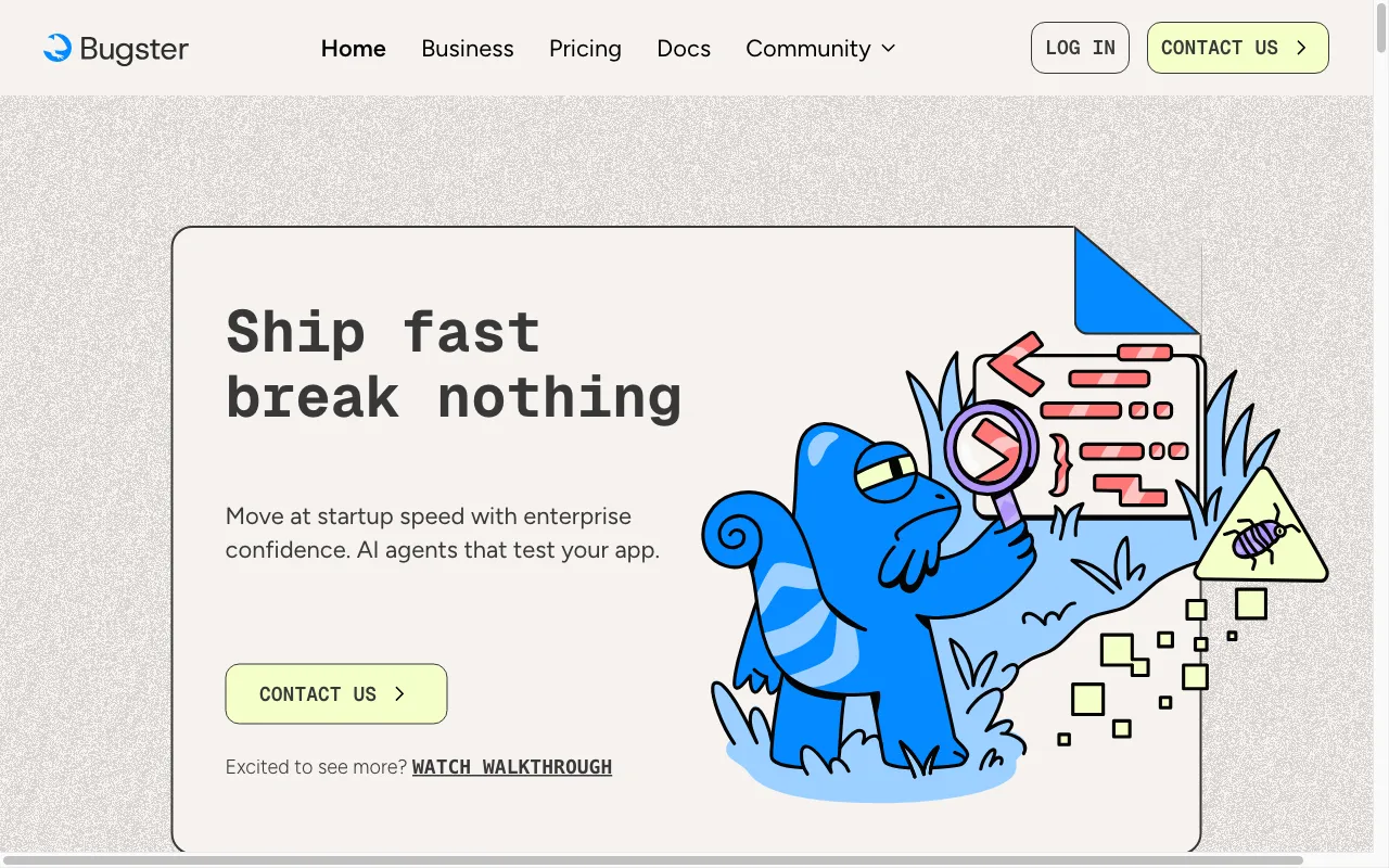 Bugster — preview screenshot