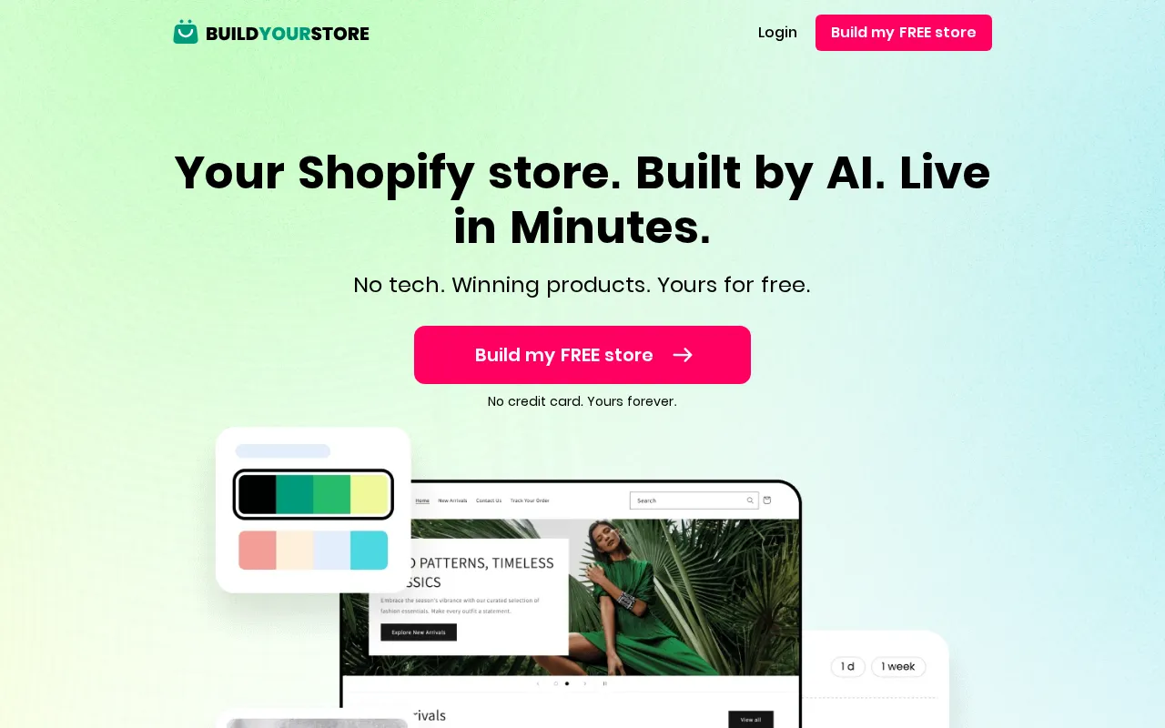 Build Your Store — preview screenshot