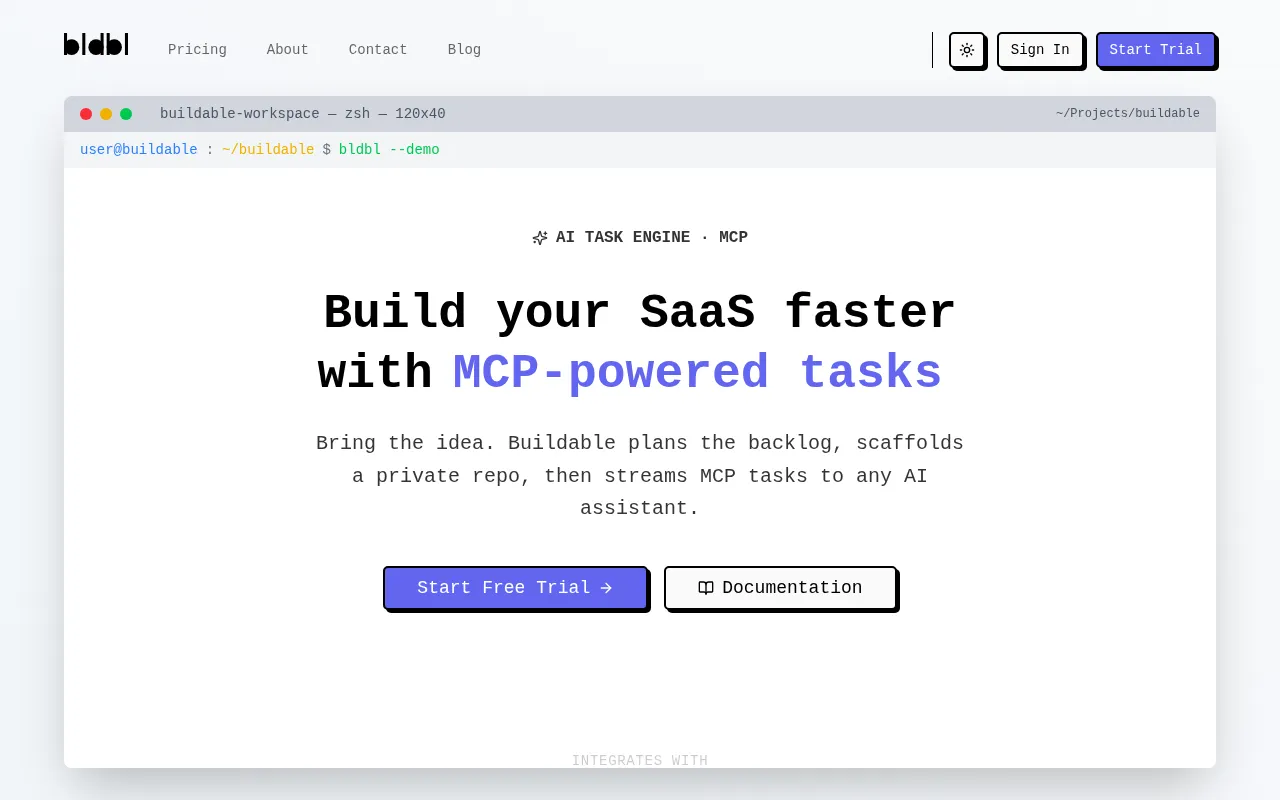 Buildable — preview screenshot