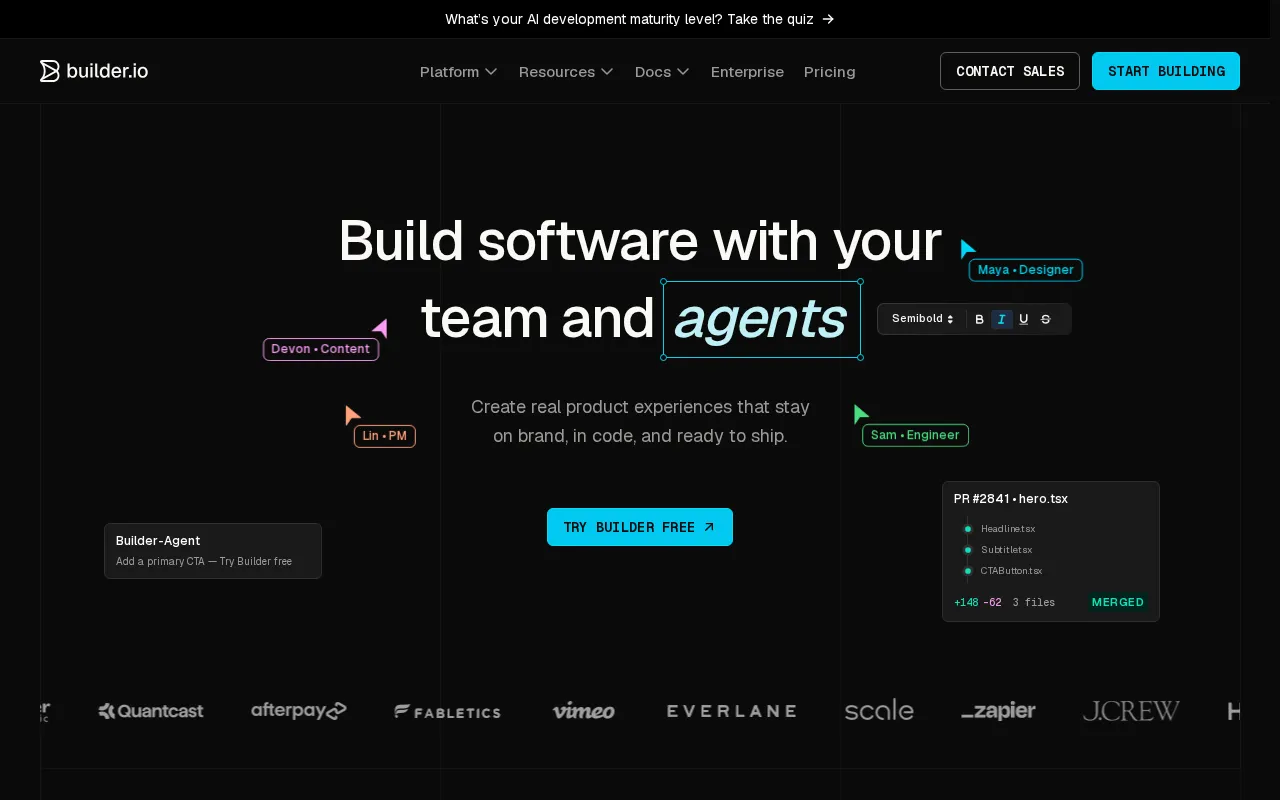 Builder IO — preview screenshot