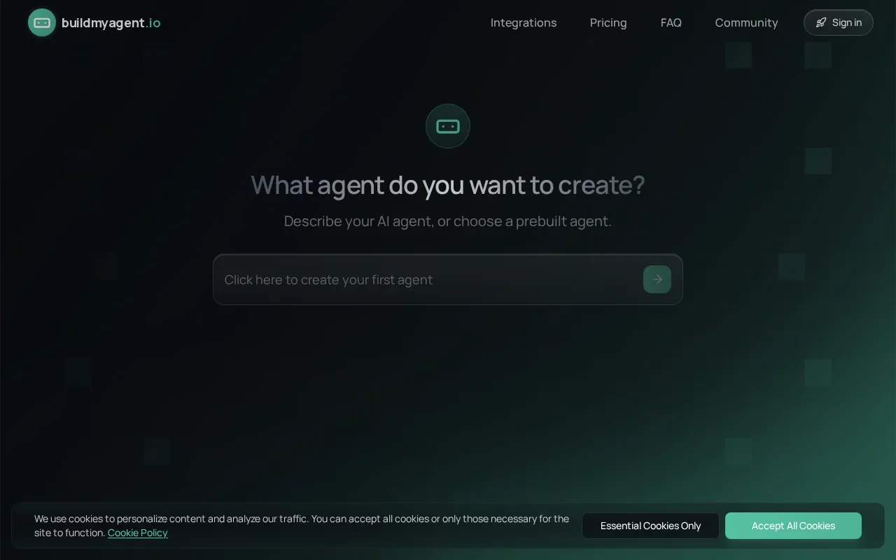 buildmyagent.io — preview screenshot