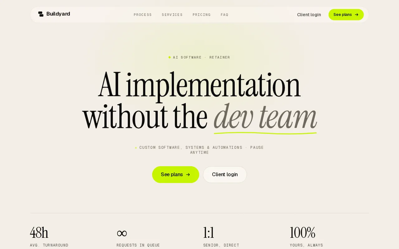 Buildyard — preview screenshot