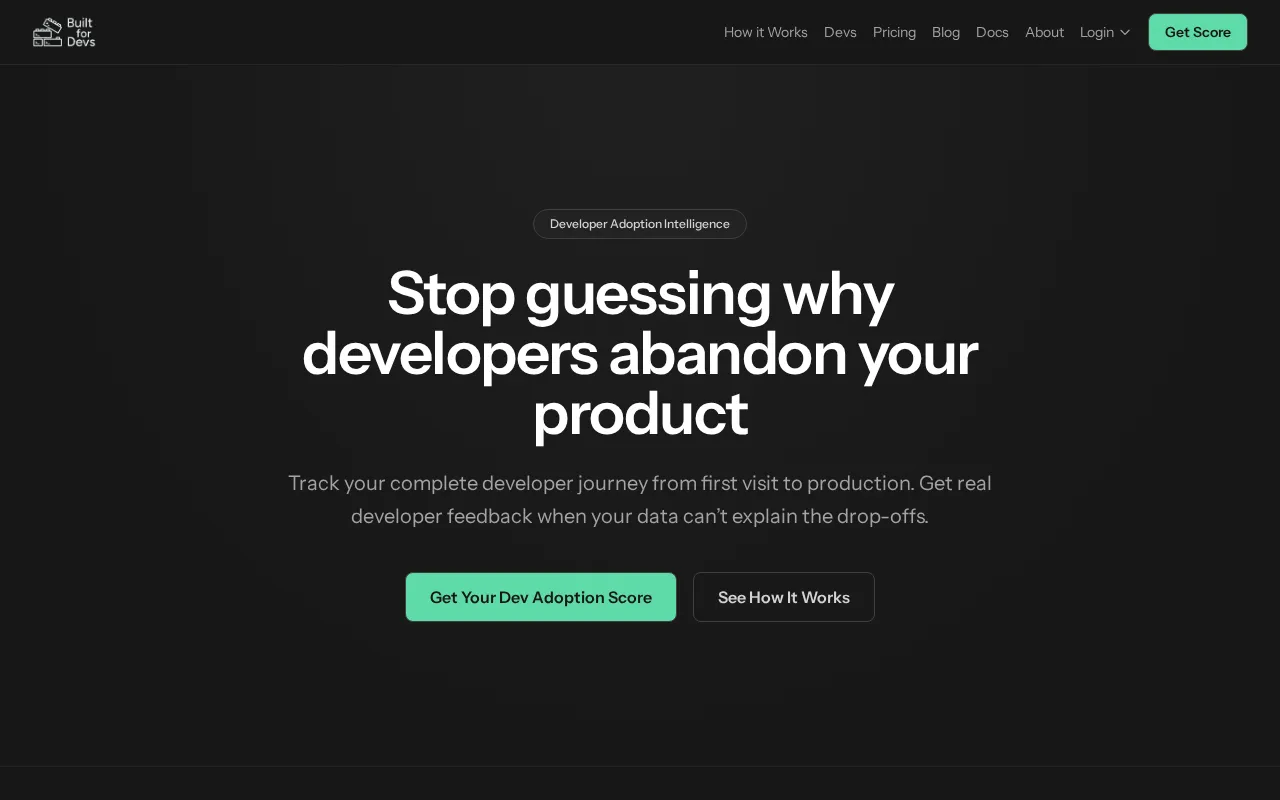 Built for Devs — preview screenshot