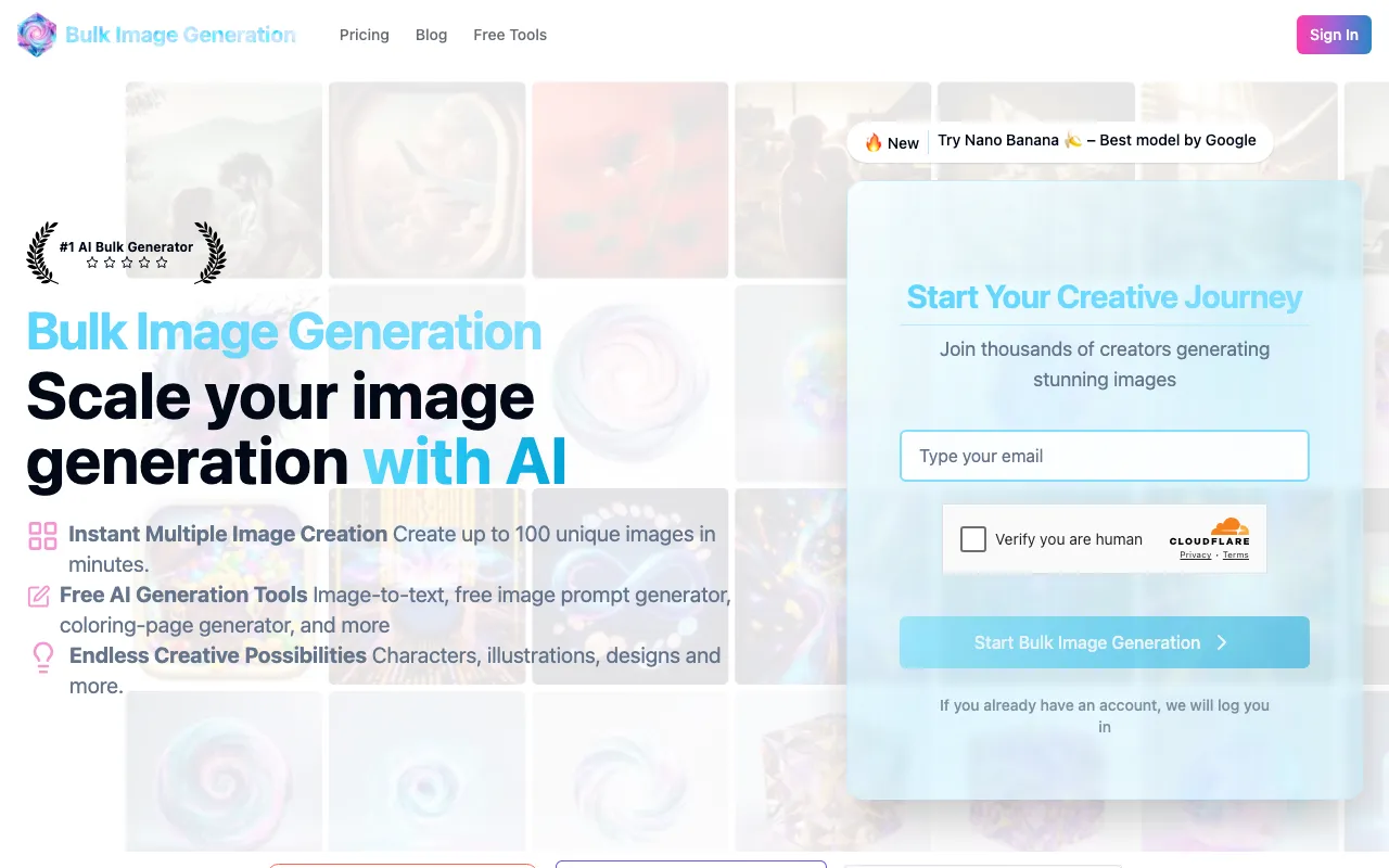 BulkImageGeneration.com — preview screenshot