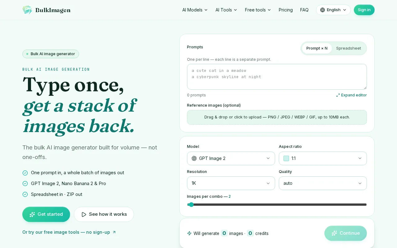 BulkImagen — preview screenshot