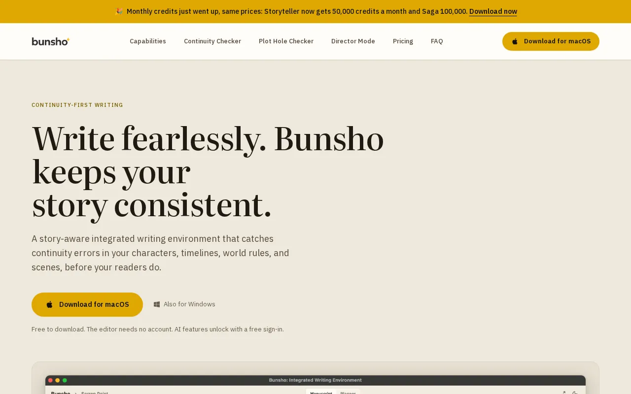 Bunsho — preview screenshot