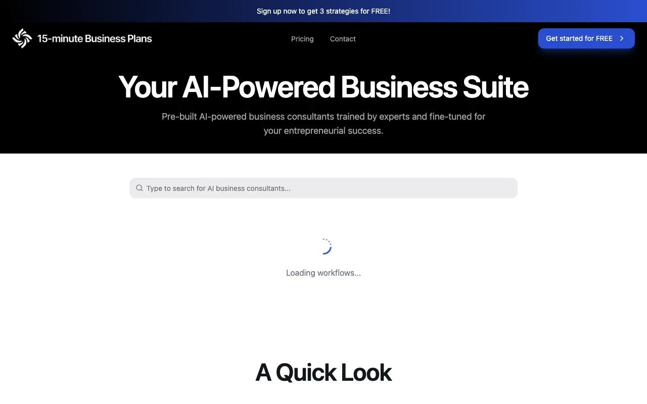 Business Plan Factory — preview screenshot